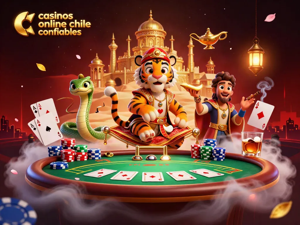 Captura emocionante de casinos online chile confiables, con sultán y elementos de juego vibrantes.