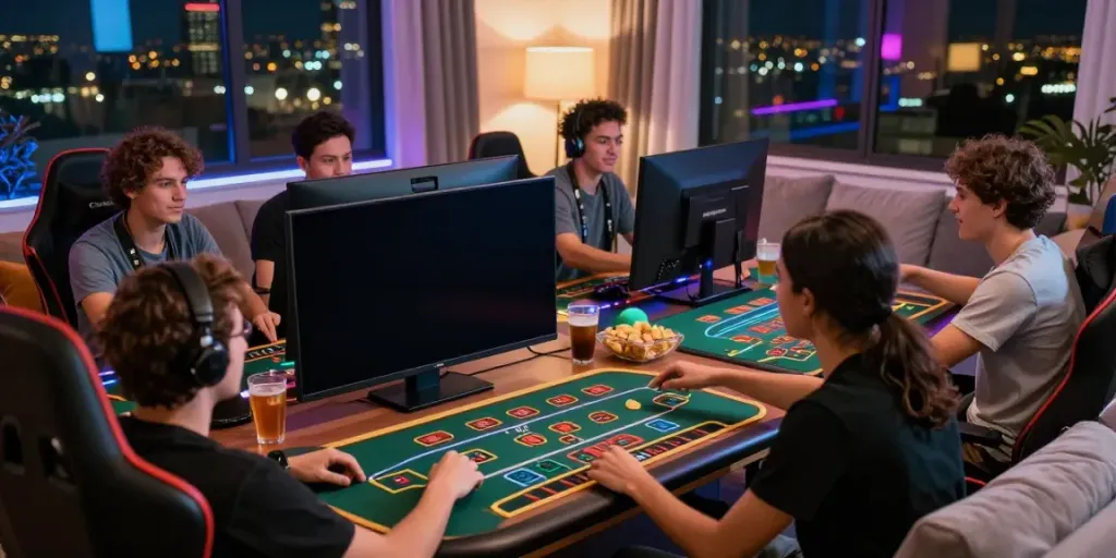 Experience the thrill of gaming at https://gem88.bz/ with friends surrounded by sports and casino excitement.