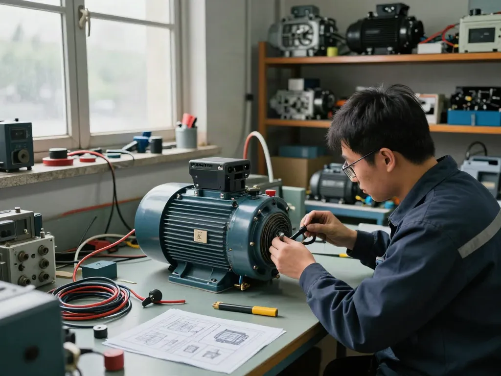 Reparación de motores eléctricos en Venezuela en un taller industrial