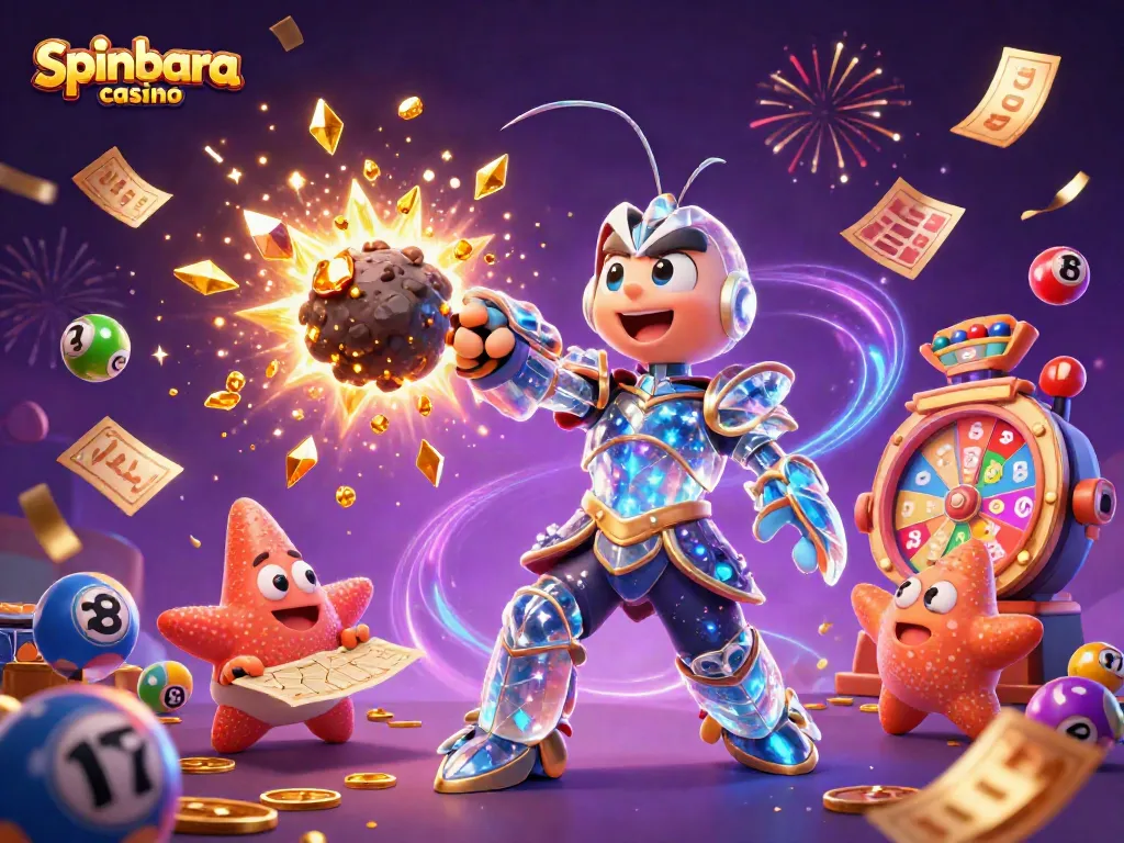 Experience thrilling games at spinbara casino with vibrant 3D characters and dynamic casino elements.
