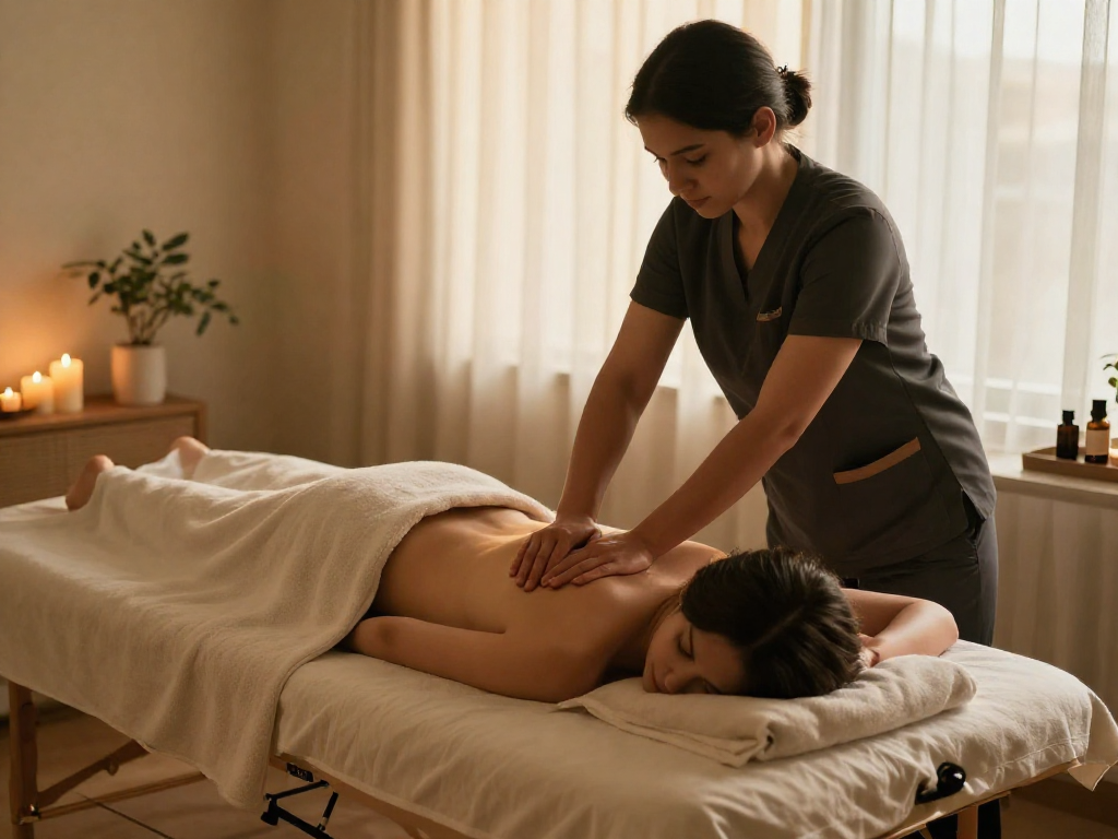 Soothing 부천출장안마 experience with a professional massage therapist in a relaxing home setting.