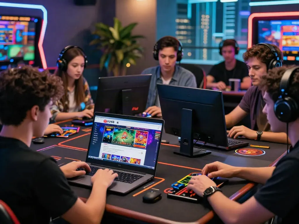 KU88 online gaming platform showing diverse players engaged in betting, sports, and slots.