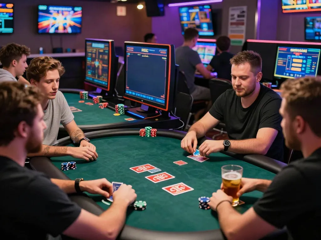 Exciting gaming atmosphere at https://du88az.net/ with diverse players strategizing and engaging.