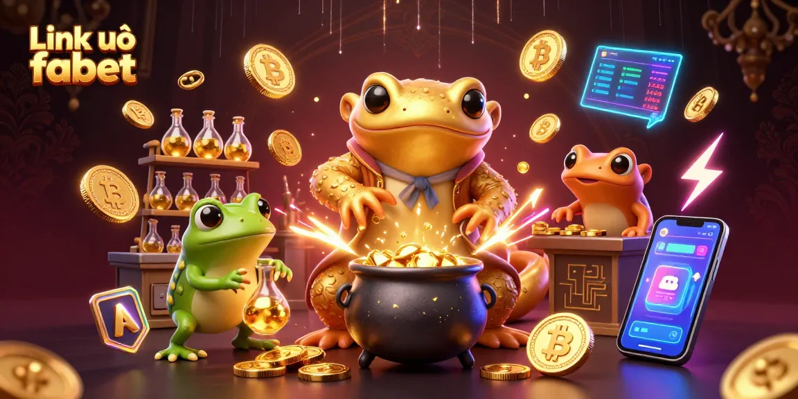 Engage in thrilling gameplay with Link vào fabet at a dynamic fantasy casino scene featuring whimsical characters.