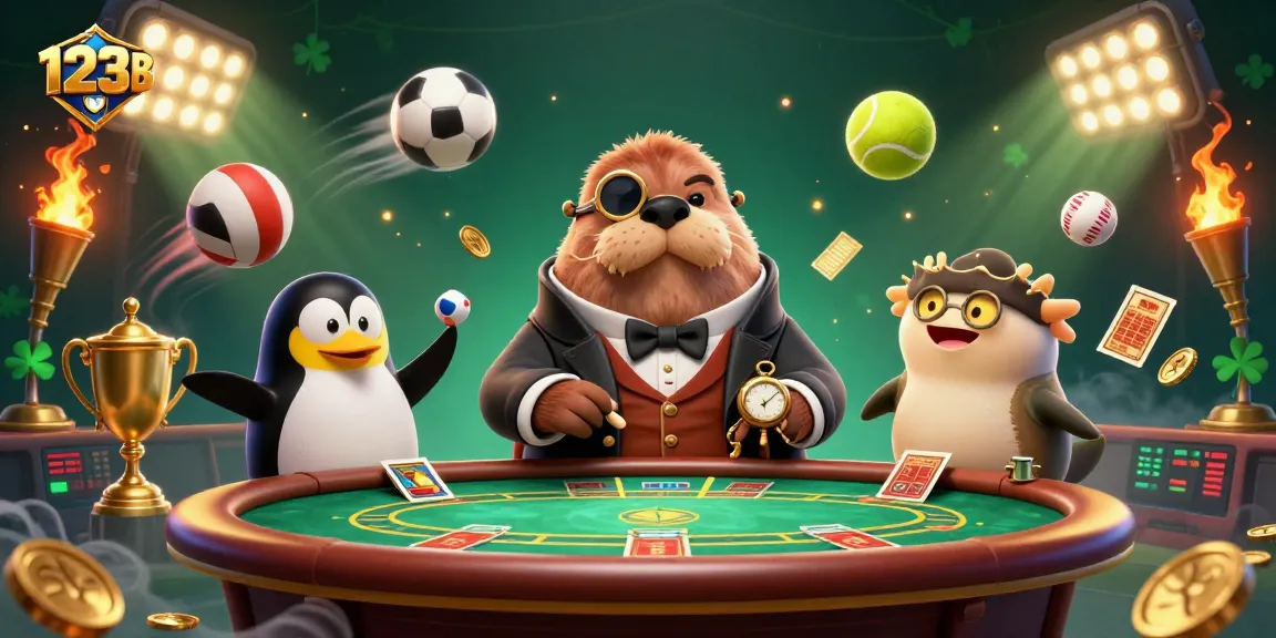 Engage in thrilling gameplay with 123 B at a dynamic underwater poker table.