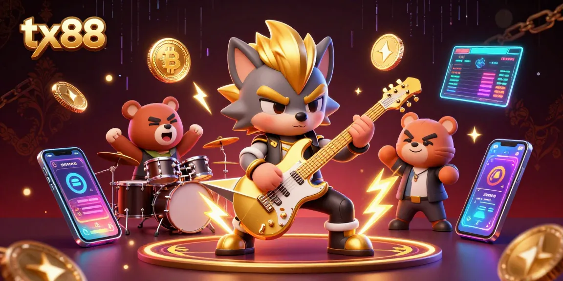 Experience thrilling gaming action with tx88 in a vibrant crypto casino scene!